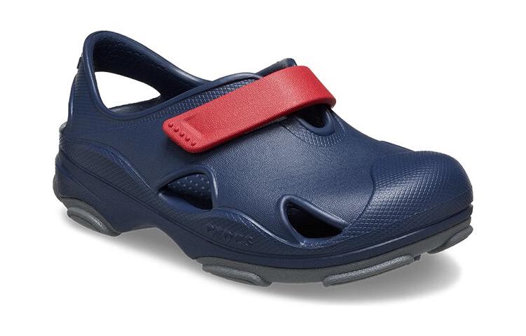 Скользостойкие, износостойкие, легкие детские сандалии Blue Red Kids' Crocs — фото 4