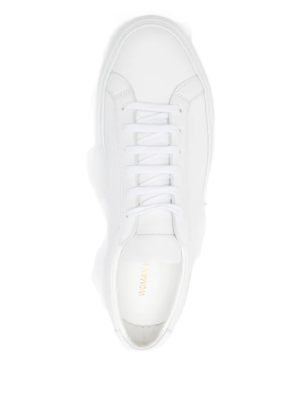 Кожаные кеды на шнуровке Common Projects, белый — фото 4