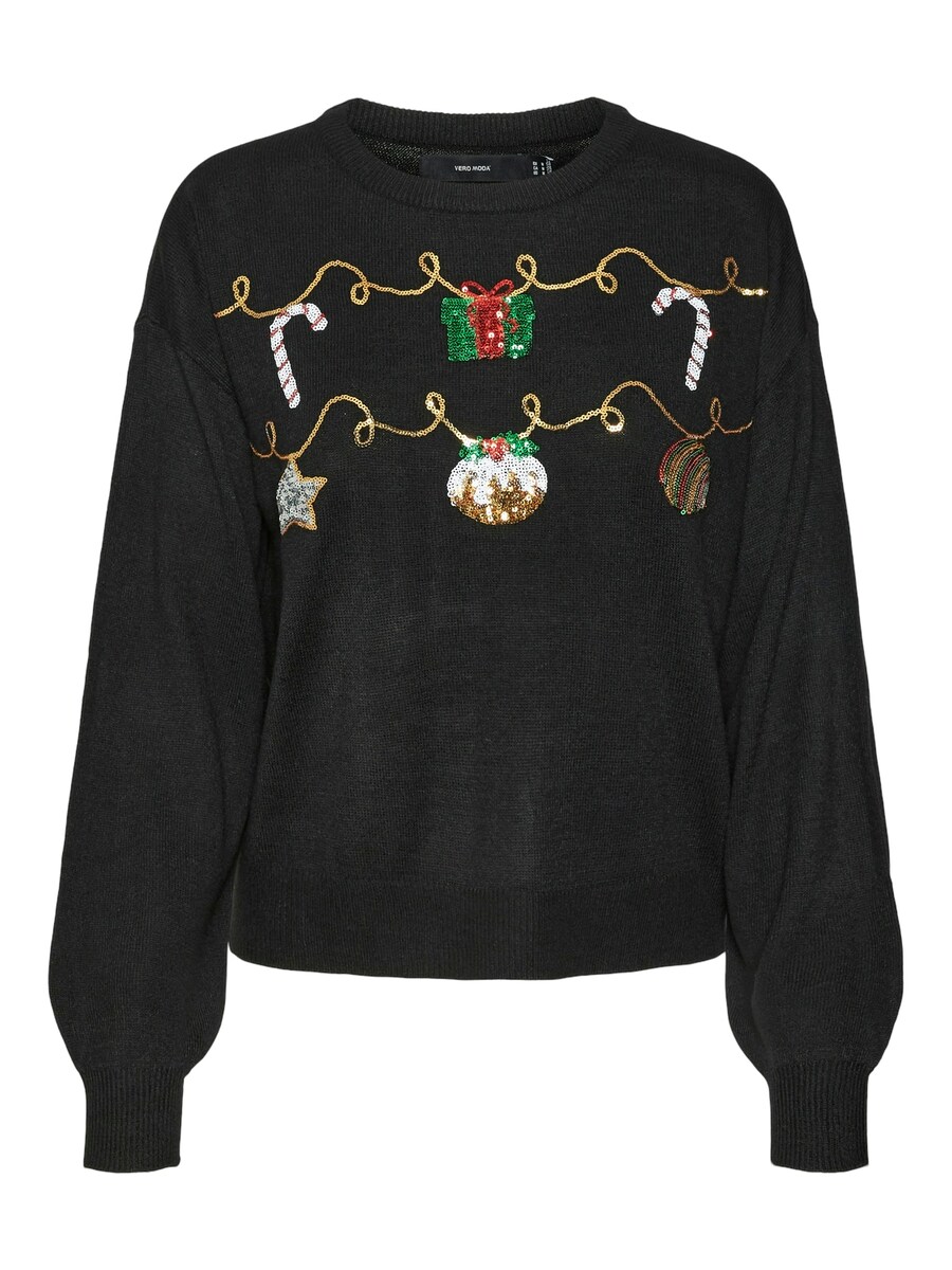 

Тонкий вязаный свитер VERO MODA Sweater, черный