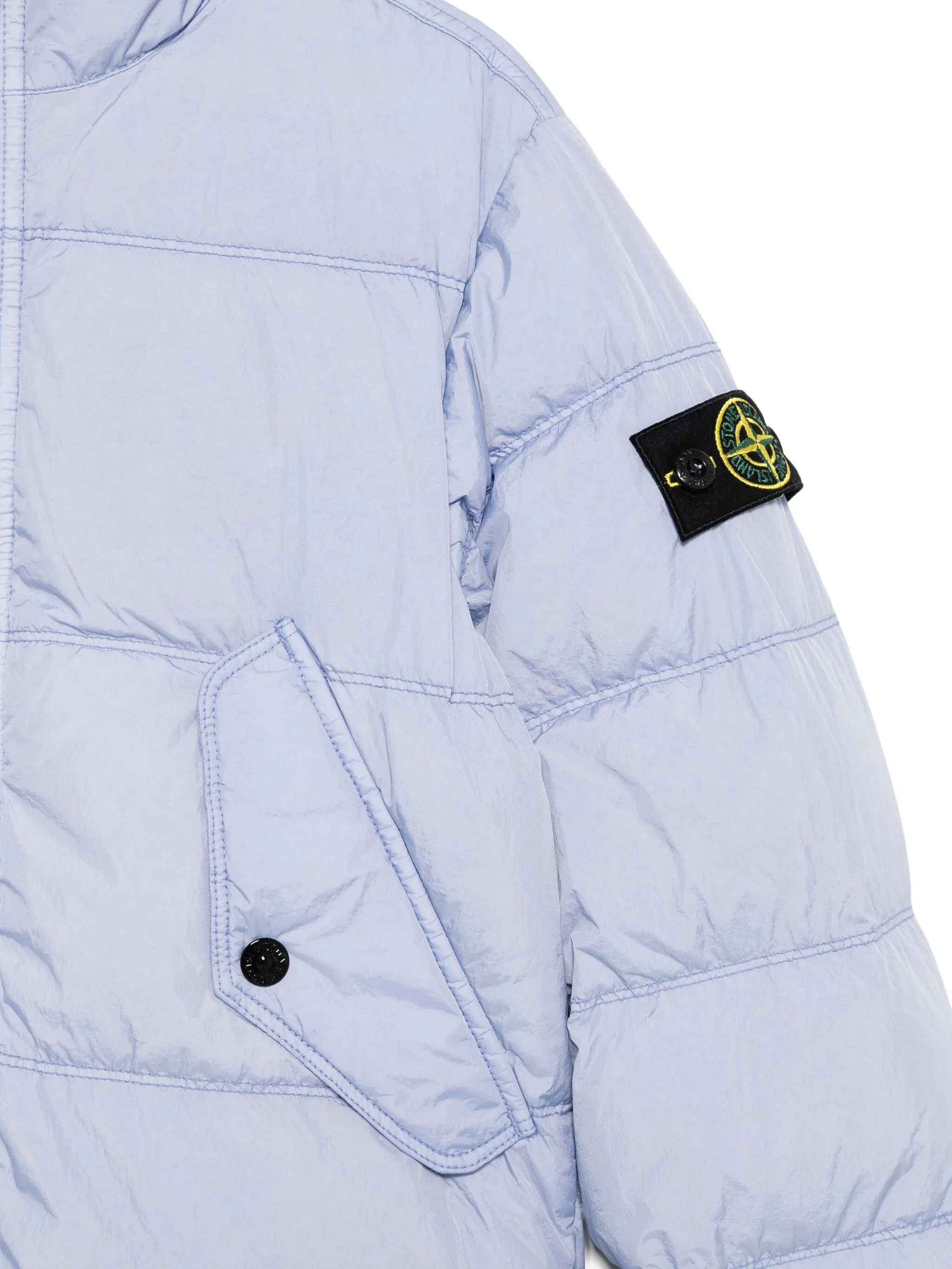 Куртка с нашивкой-логотипом Stone Island Junior, фиолетовый — фото 3