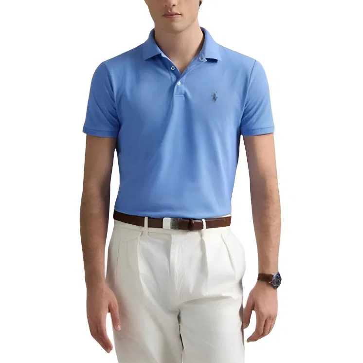 Поло с вышивкой Pony Polo Ralph Lauren, Blue — фото 4