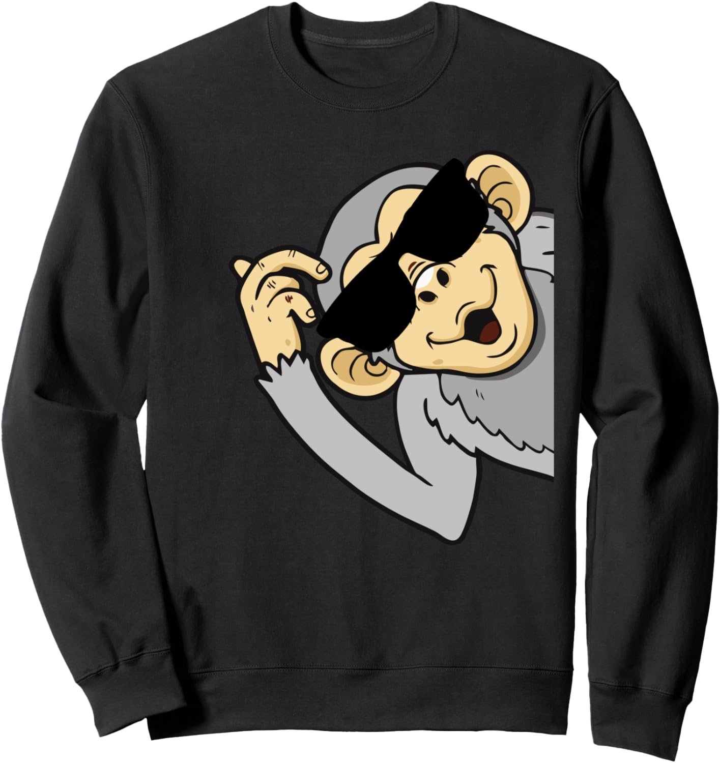 

Забавная толстовка с изображением обезьяньей мордочки в солнцезащитных очках, черная (black 19-3911tcx), размер S Monkey Woman Female Man Boy Girl Child, Черный, Забавная толстовка с изображением обезьяньей мордочки в солнцезащитных очках, черная (black 1