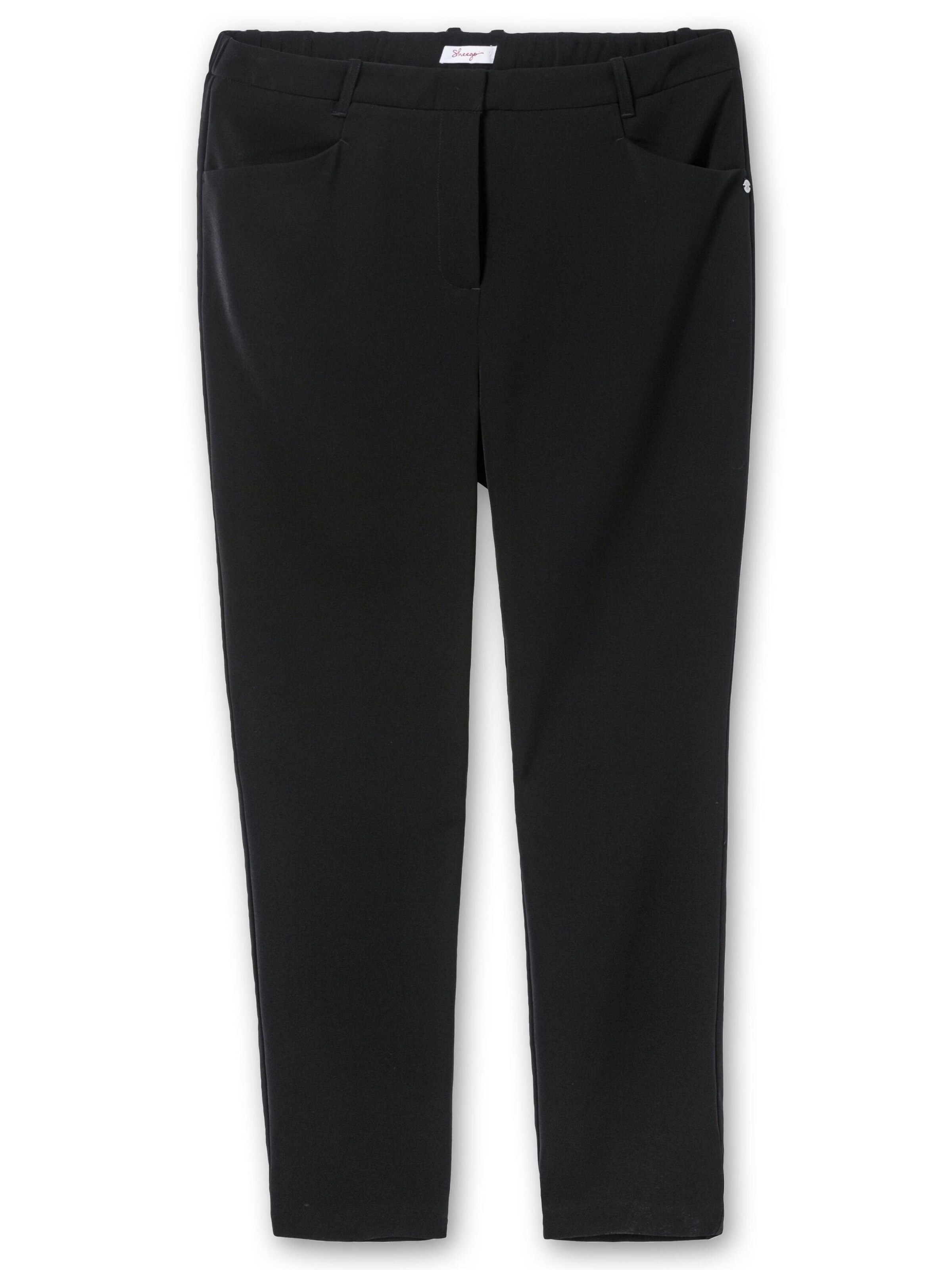 

SHEEGO Узкие брюки в черном цвете