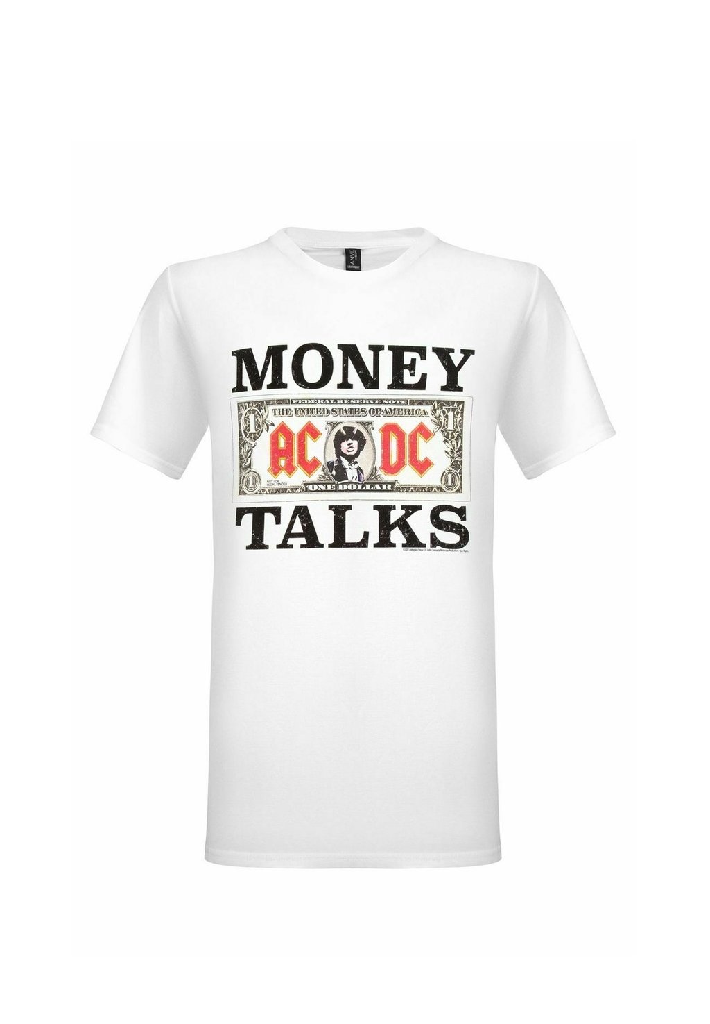 

Футболка с принтом AC/DC MONEY TALKS MENS rockshirts, белый
