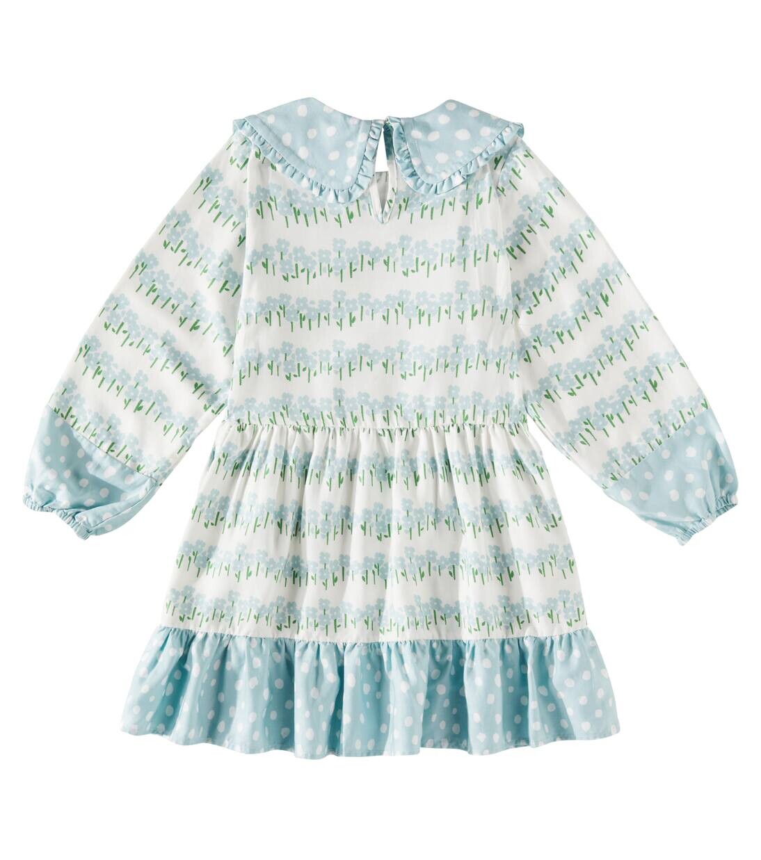Платье с принтом Stella Mccartney Kids, цвет crema/multicolor — фото 3