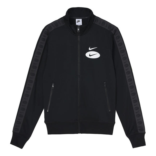 

Куртка Nike Sportswear Swoosh League Logo Hoodie 'Black White', черный