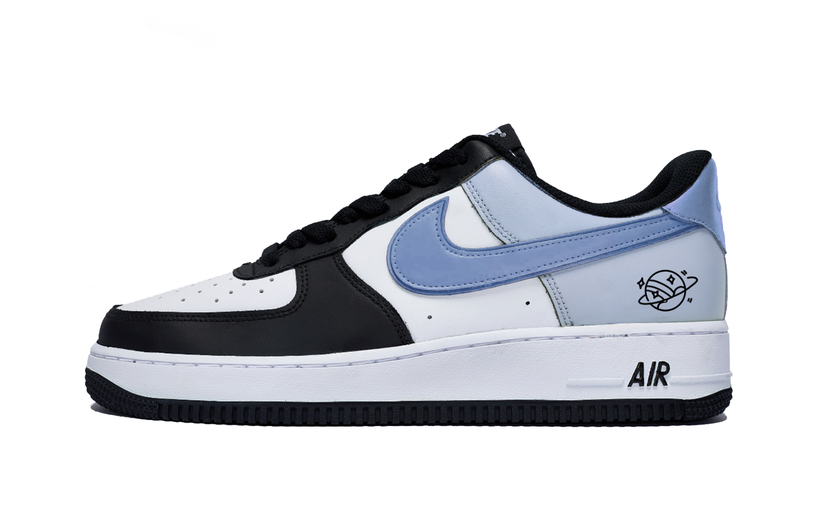 

Nike Кроссовки Air Force 1 Puppy Fragment Low Top для скейтбординга, мужские, белые, синие