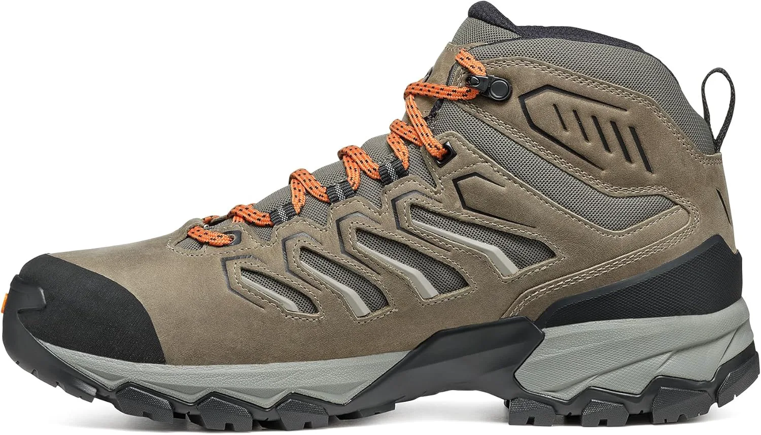 Мужские водонепроницаемые дышащие ботинки SCARPA Moraine Mid WP для пеших походов и треккинга, коричневый — фото 4