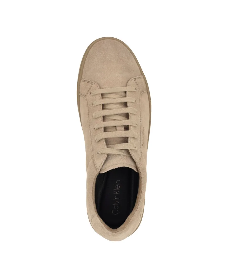 Мужские кроссовки Hafkel на шнуровке Calvin Klein, светлый-natural suede — фото 4