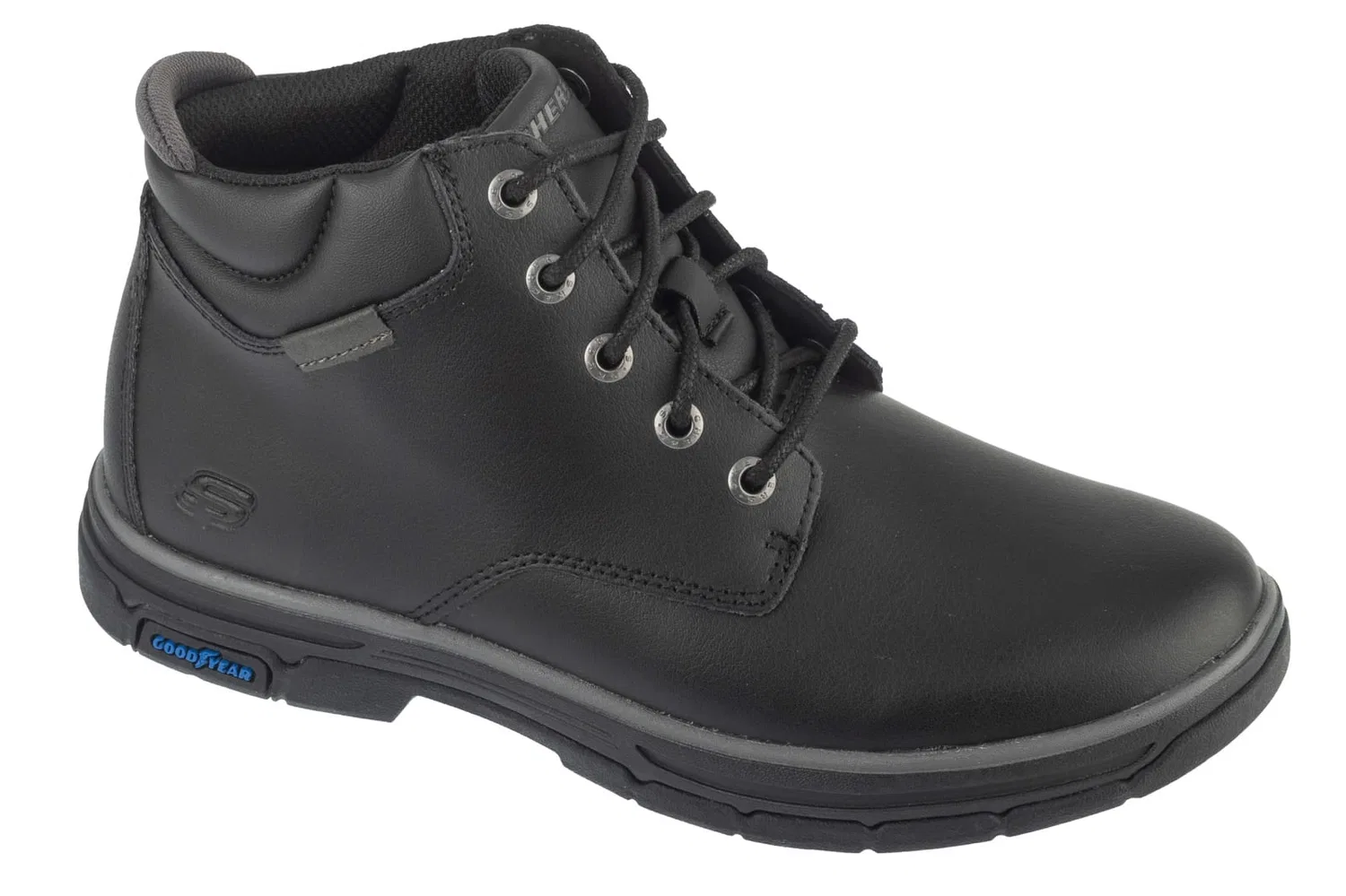 Сапоги кожаные Skechers, черный