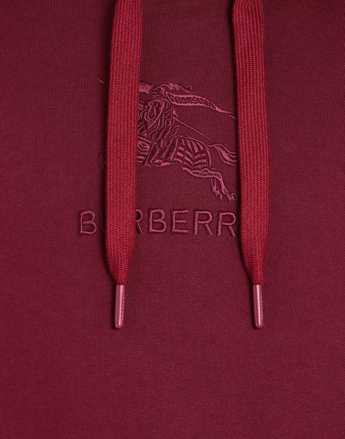 Свитшот с капюшоном Burgundy BURBERRY — фото 4