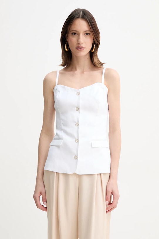 

Льняная блузка ISABEAU Guess, белый