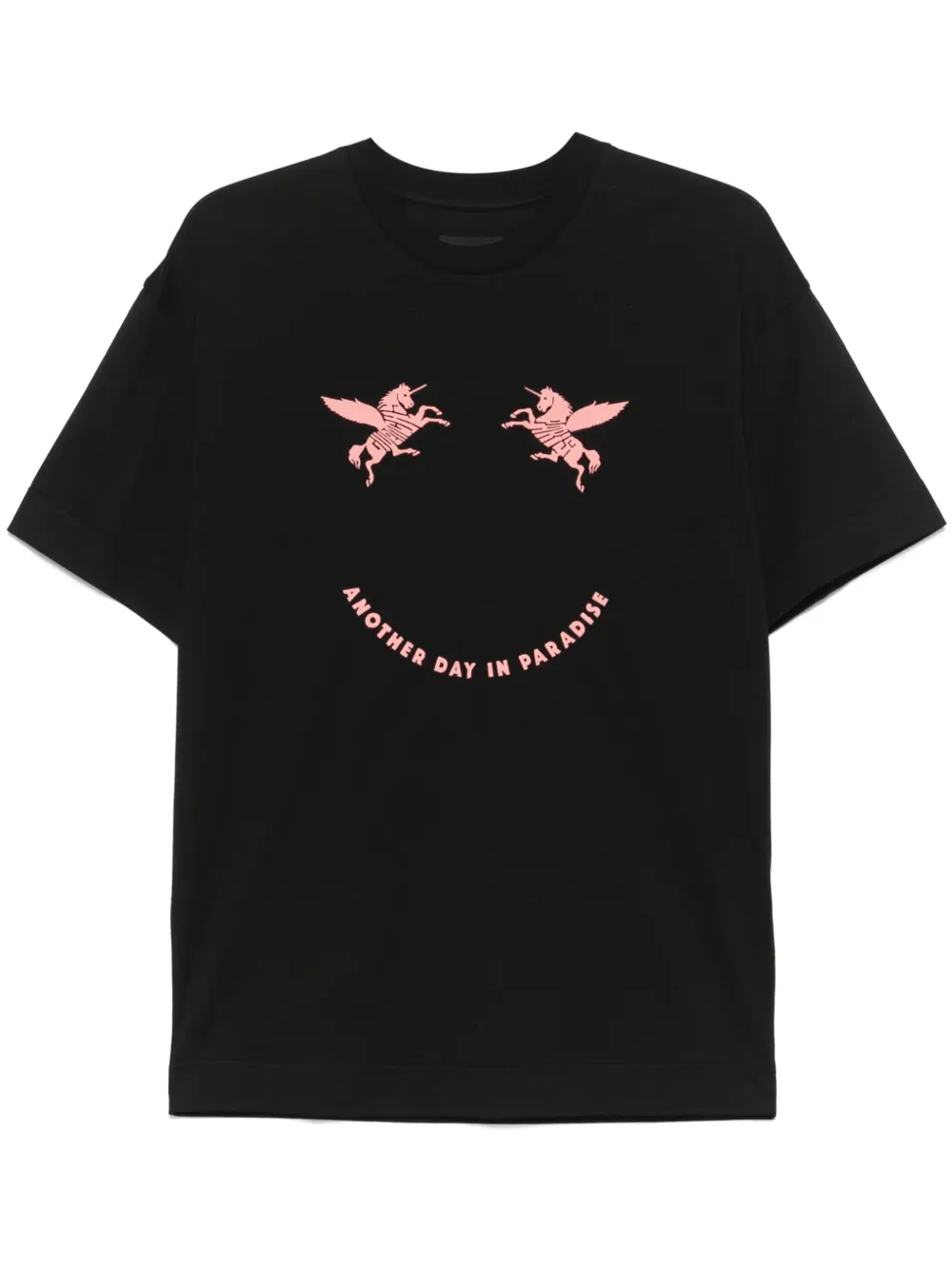 

Футболка из хлопка с вышитыми единорогами Givenchy, черный