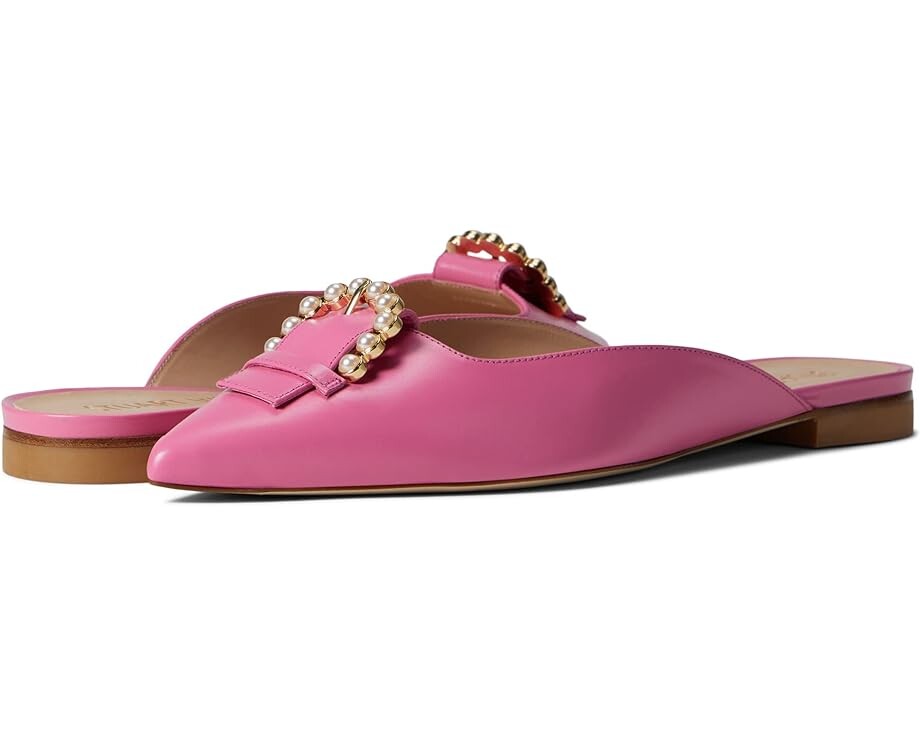 

Балетки Stuart Weitzman Pearl Buckle Mule, цвет India Pink