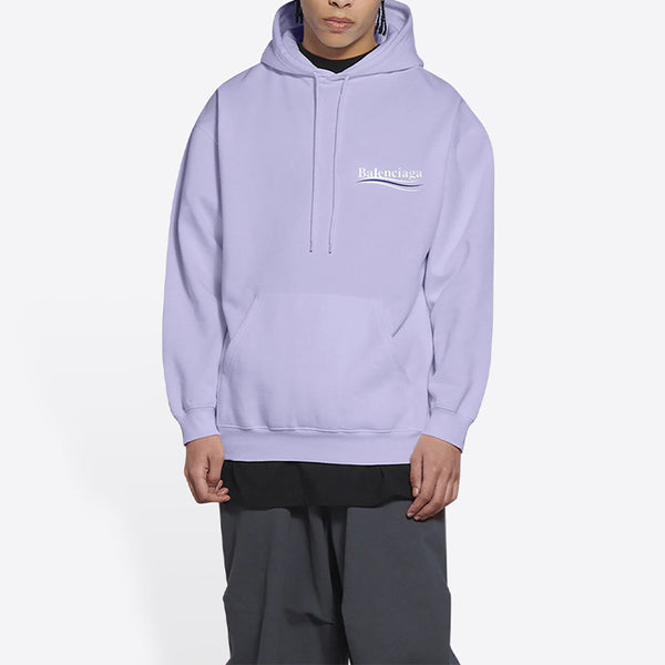 Толстовка political campaign hoodie medium fit 'purple' Balenciaga, фиолетовый — фото 4