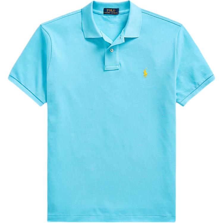 

Рубашка-поло с вышитым логотипом Polo Ralph Lauren, синий