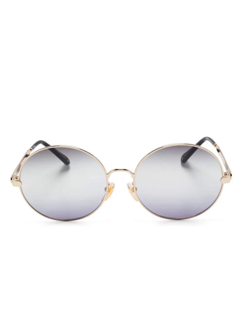 

Солнцезащитные очки в круглой оправе Chloé Eyewear, золотой