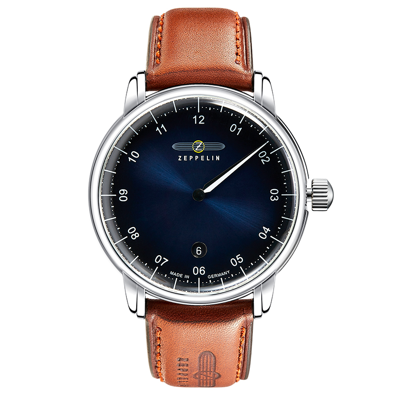 

ZEPPELIN Новые часы Captain Collection кварцевый механизм мужские часы 40 синий циферблат корпус из нержавеющей стали ремешок из натуральной кожи