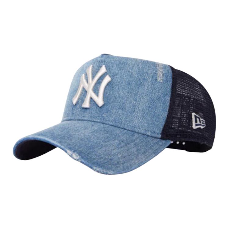 

New Era Хлопковая бейсболка унисекс джинсового синего цвета, Denim Blue