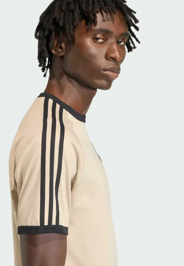 Футболка с принтом 3s Adidas Originals, Stone Khaki — фото 4