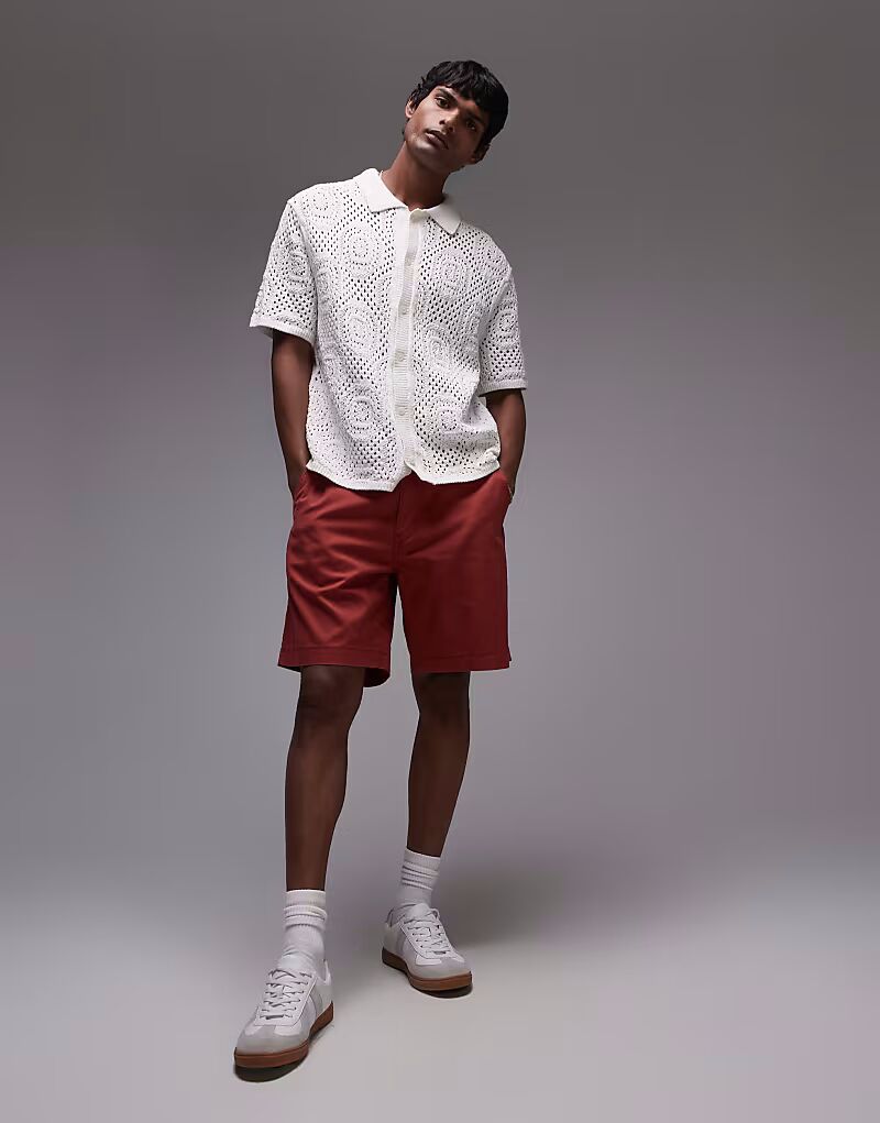 

Levi's XX Authentic свободные шорты чинос из твила красного цвета
