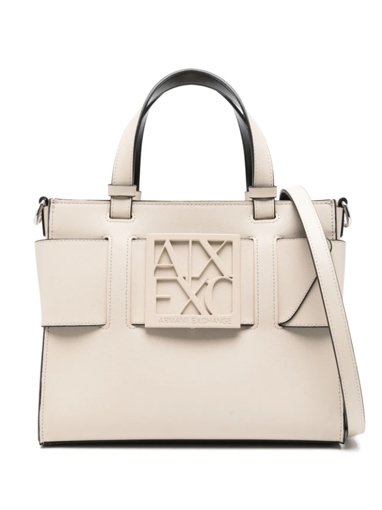 

Сумка-тоут с логотипом Armani Exchange, нейтральный
