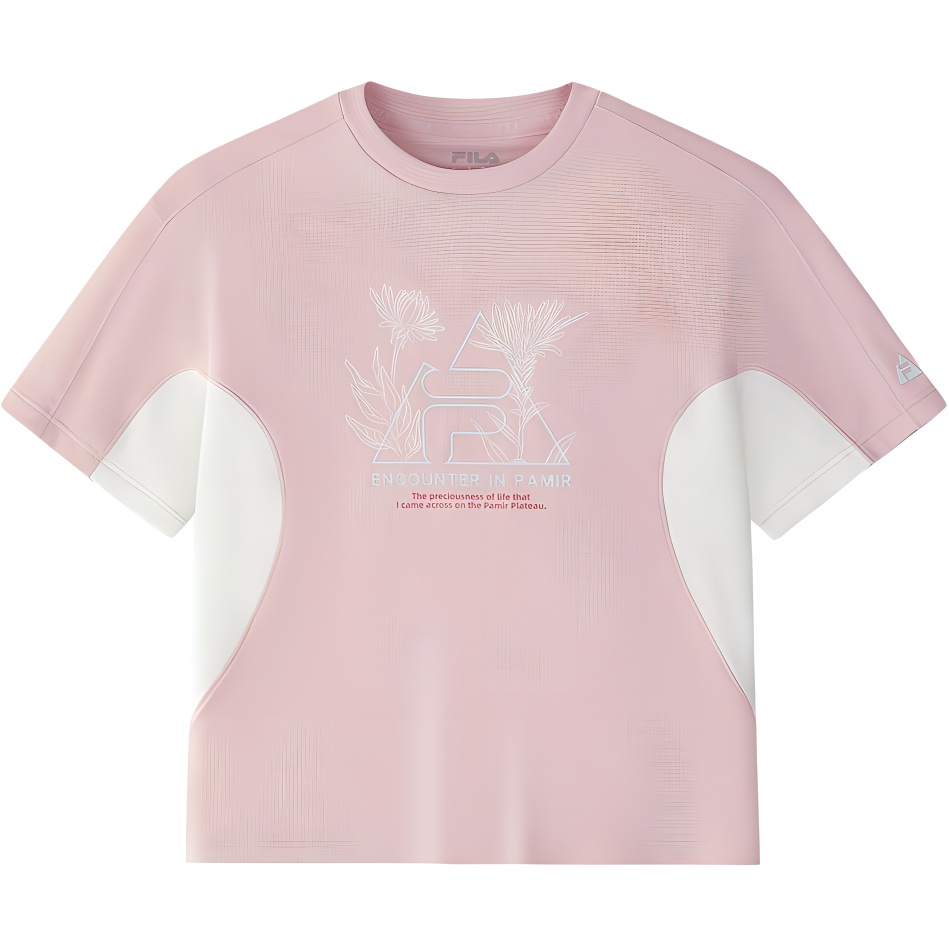 

Футболка smoke для подростков FILA KIDS, розовый