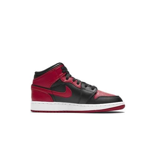 Детские баскетбольные кроссовки Nike Jordan 1 Mid Banned 2020 GS