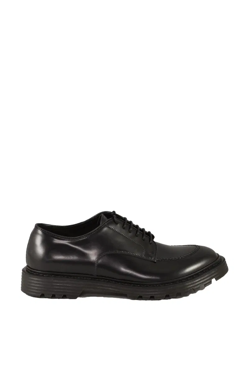 PREMIATA PLUS Изысканные черные туфли на шнуровке