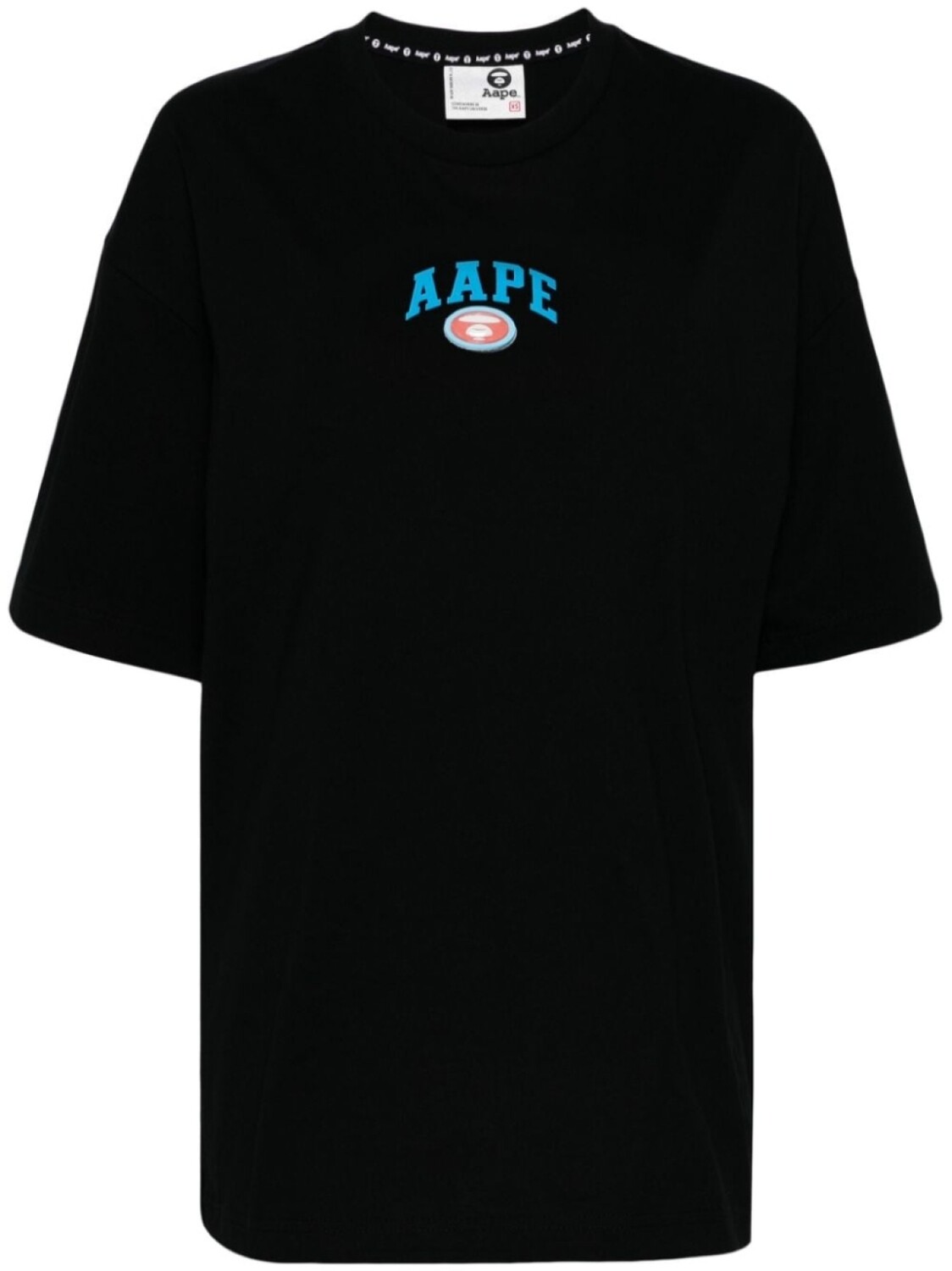 

Футболка с логотипом AAPE BY *A BATHING APE, черный