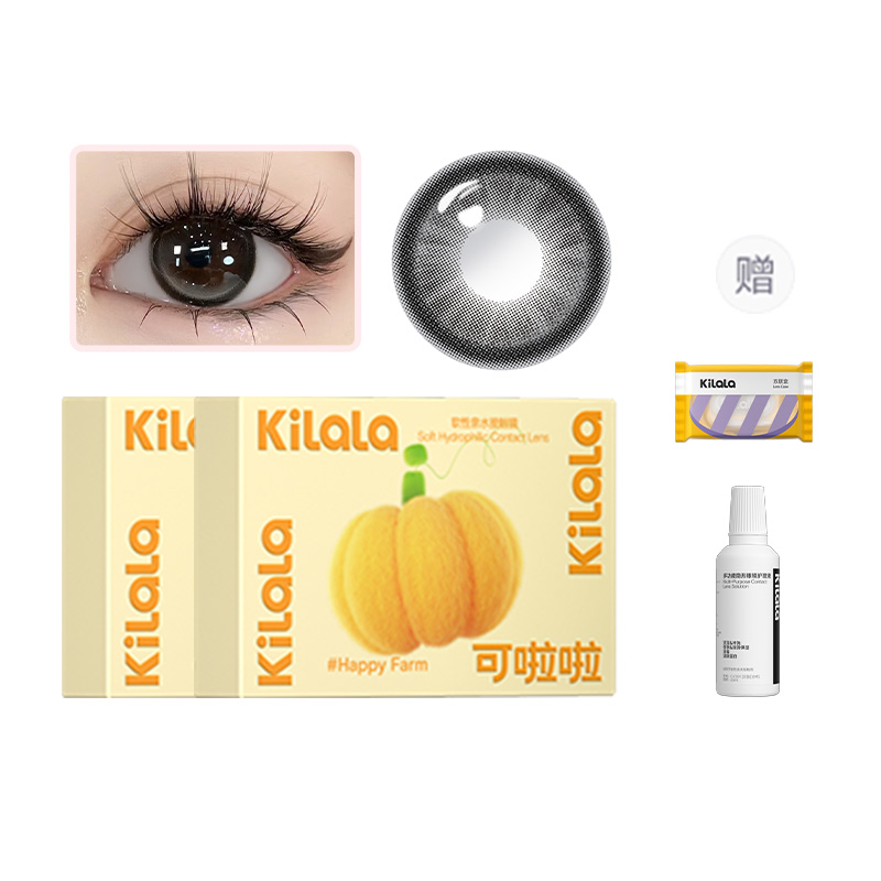 

Контактные линзы Happy Farm Collection полугодовой замены 1 шт *2 двойная упаковка+раствор для ухода Kilala