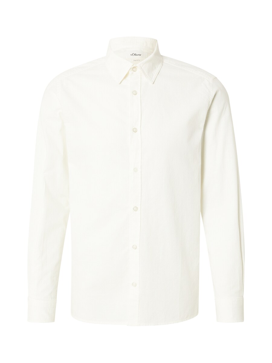 

Рубашка на пуговицах классического кроя s.Oliver, Natural White