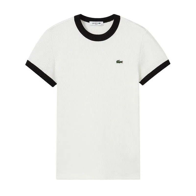 Футболка LACOSTE белая хлопковая классическая