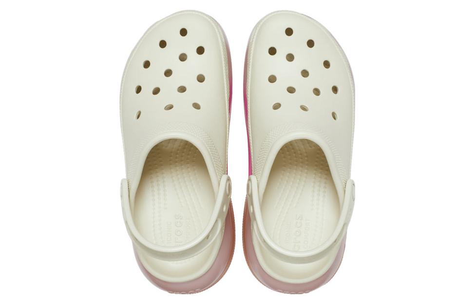 Сабо Crocs Mega Crush Color Dip 'White Pink' — фото 3