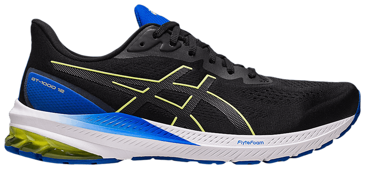 

Кроссовки ASICS GT 1000 12 'Black Blue Yellow', черный