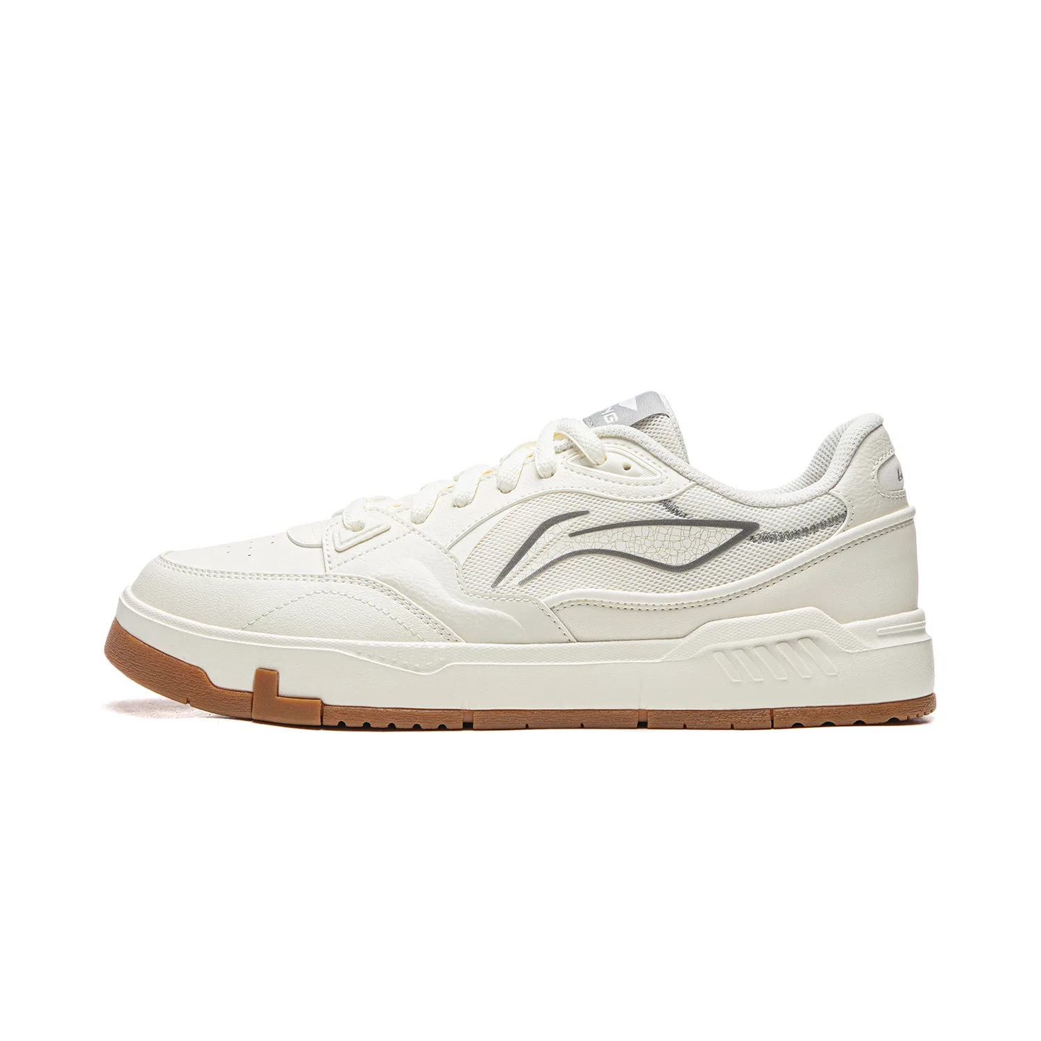 Кроссовки скейтбордические Li-Ning Common 80s Champagne White/Gray
