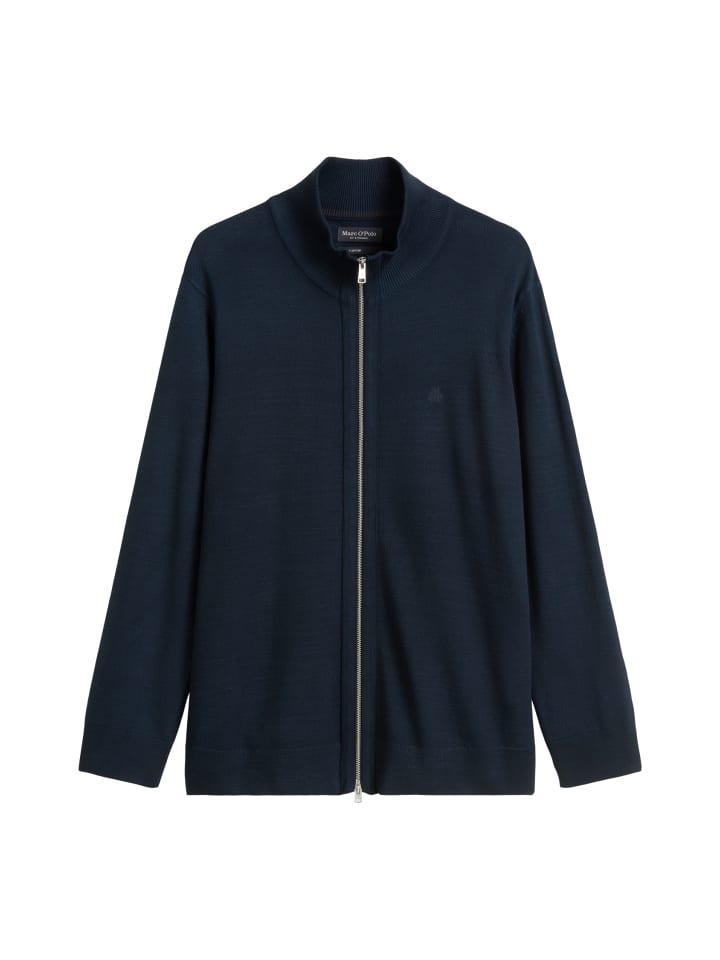 

Marc O'Polo Тренировочная куртка на молнии, темно-синего цвета