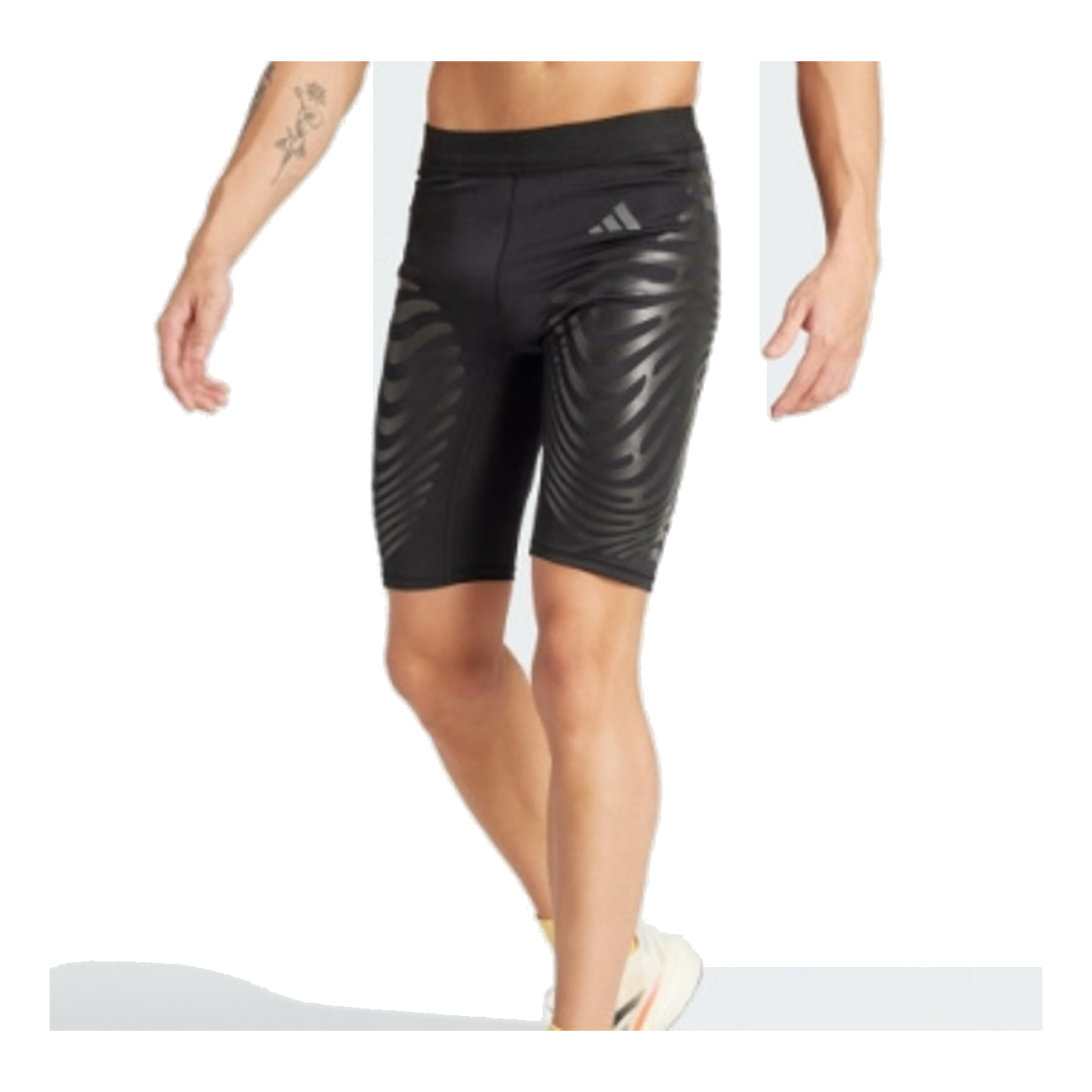 Леггинсы adidas Adizero Control Running Short Tights 'Black' — фото 2
