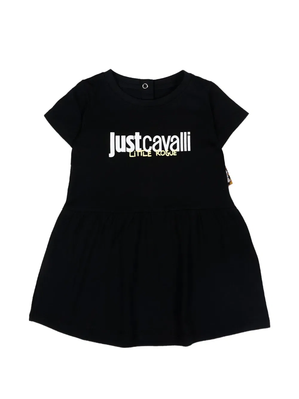 Платье с короткими рукавами Just Cavalli Kids, черный