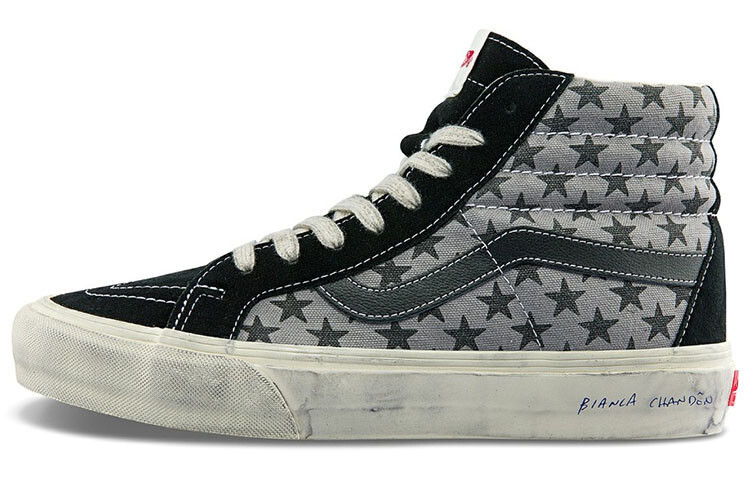 

Кроссовки Vans Vault Og Sk8-Hi Reissue Lx Bianca Chandon Black Grey White, Серый, Кроссовки Vans Vault Og Sk8-Hi Reissue Lx Bianca Chandon Black Grey White