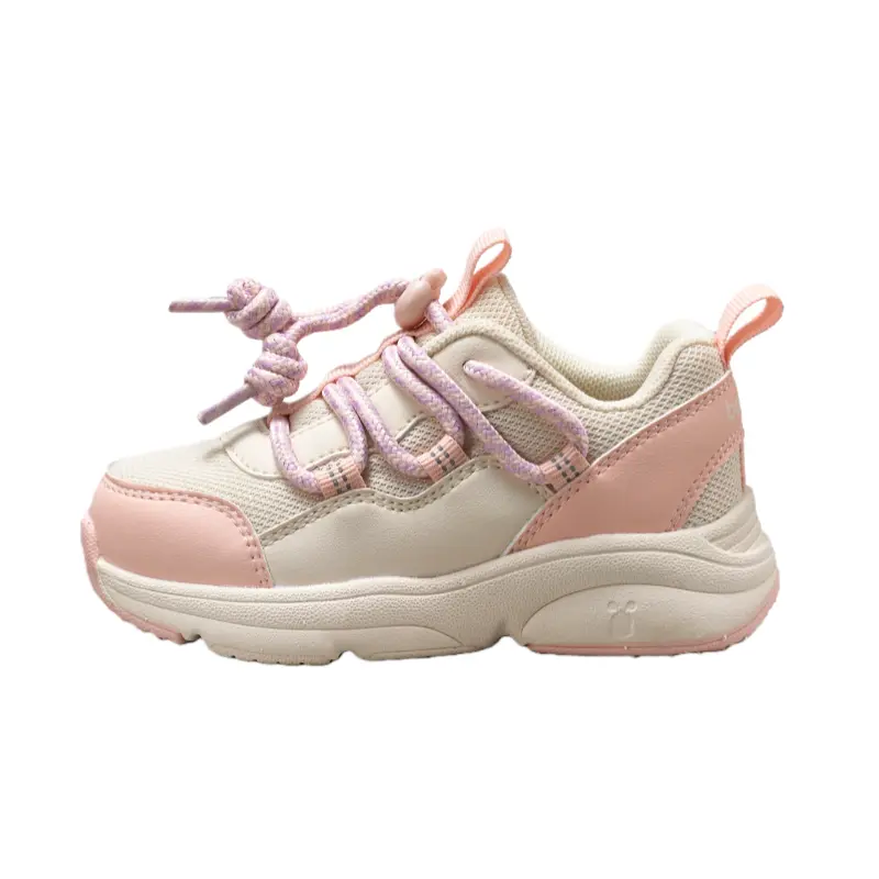 

Детские кроссовки для бега с низким верхом, нескользящей подошвой и мягкой стелькой, для детей 3-7 лет BOBDOG, shell розовый