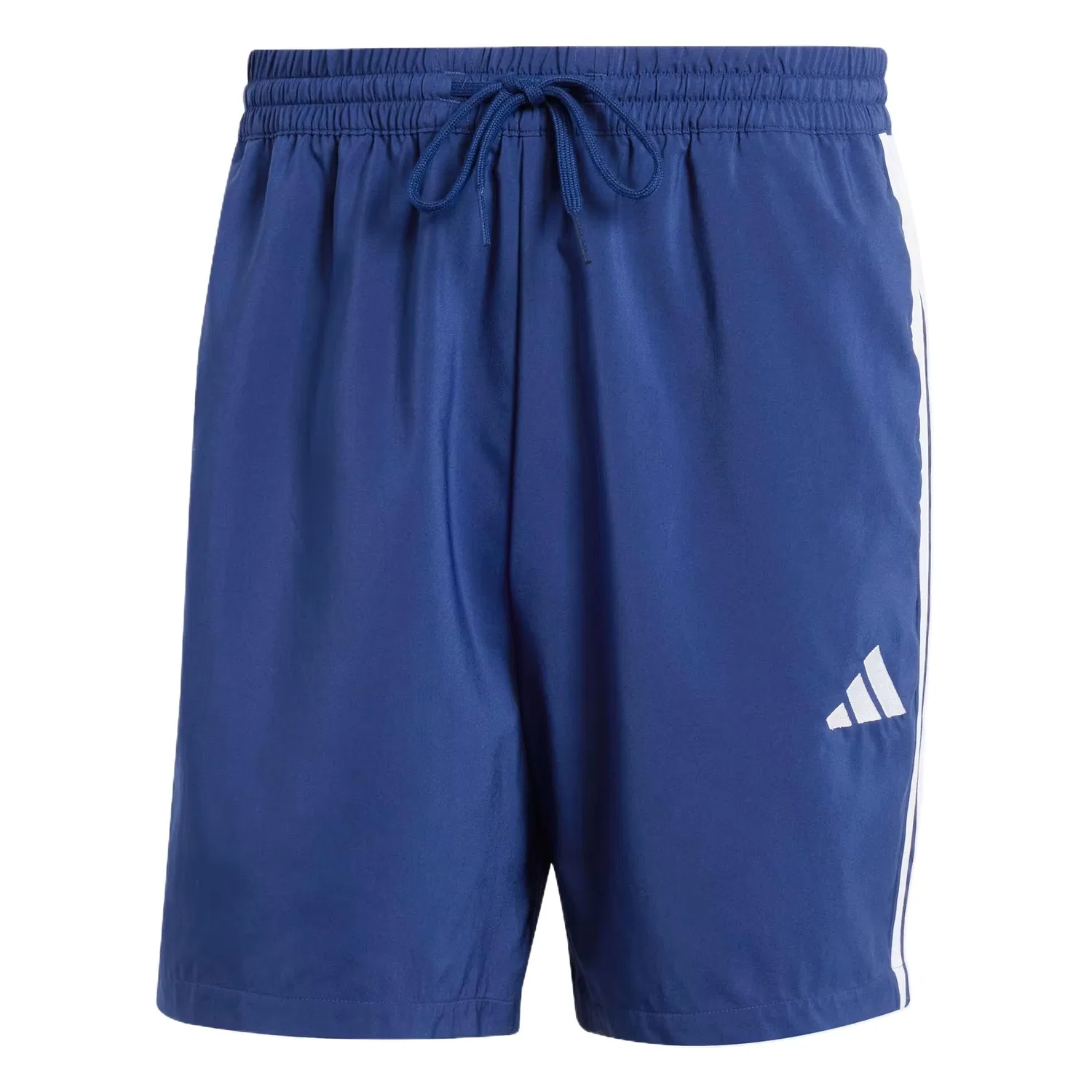 Шорты Essential 3 Stripes Single Jersey 10 дюймов Adidas, Dark Blue/White