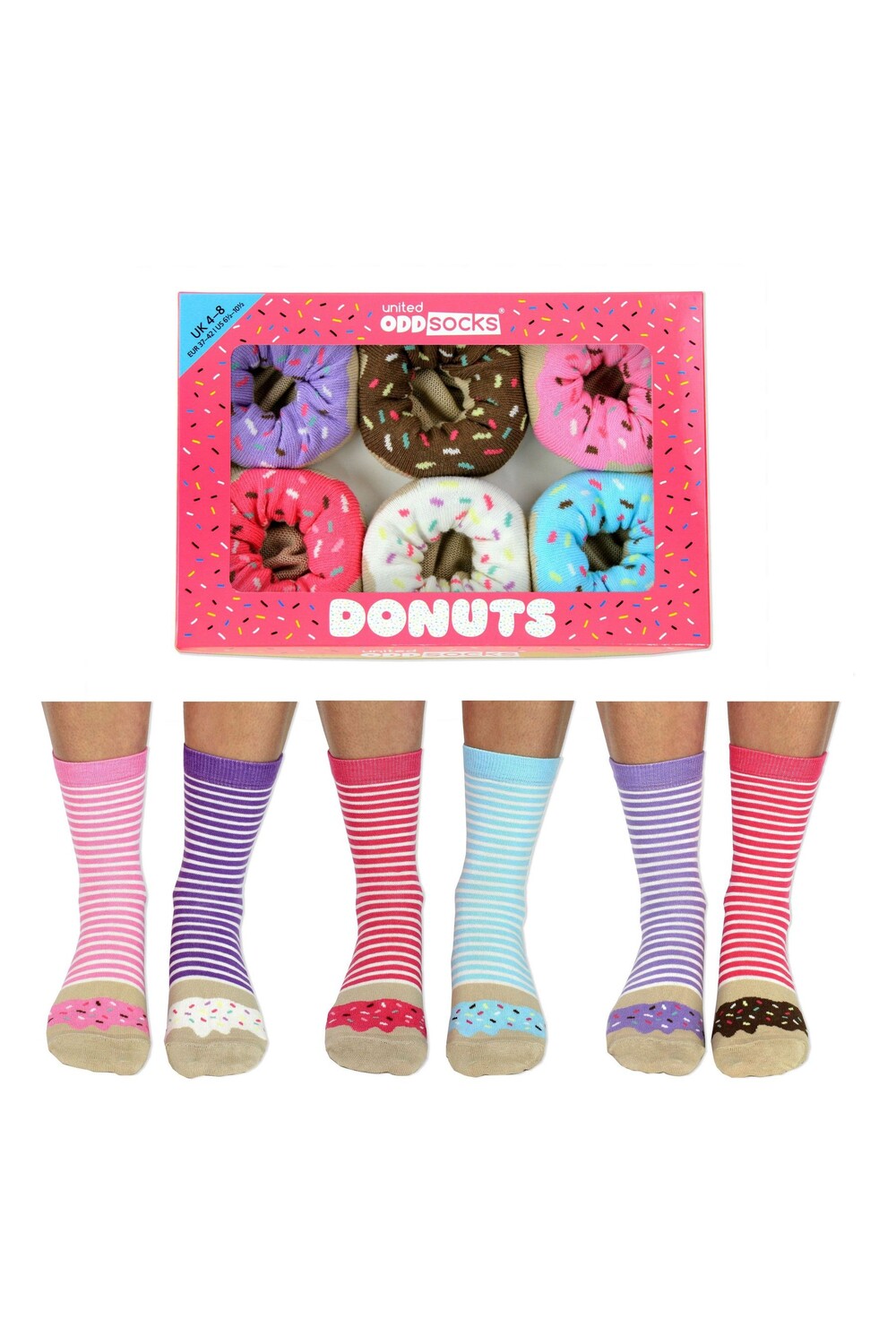 

Носки с мотивом пончика United Odd Socks, мультиколор