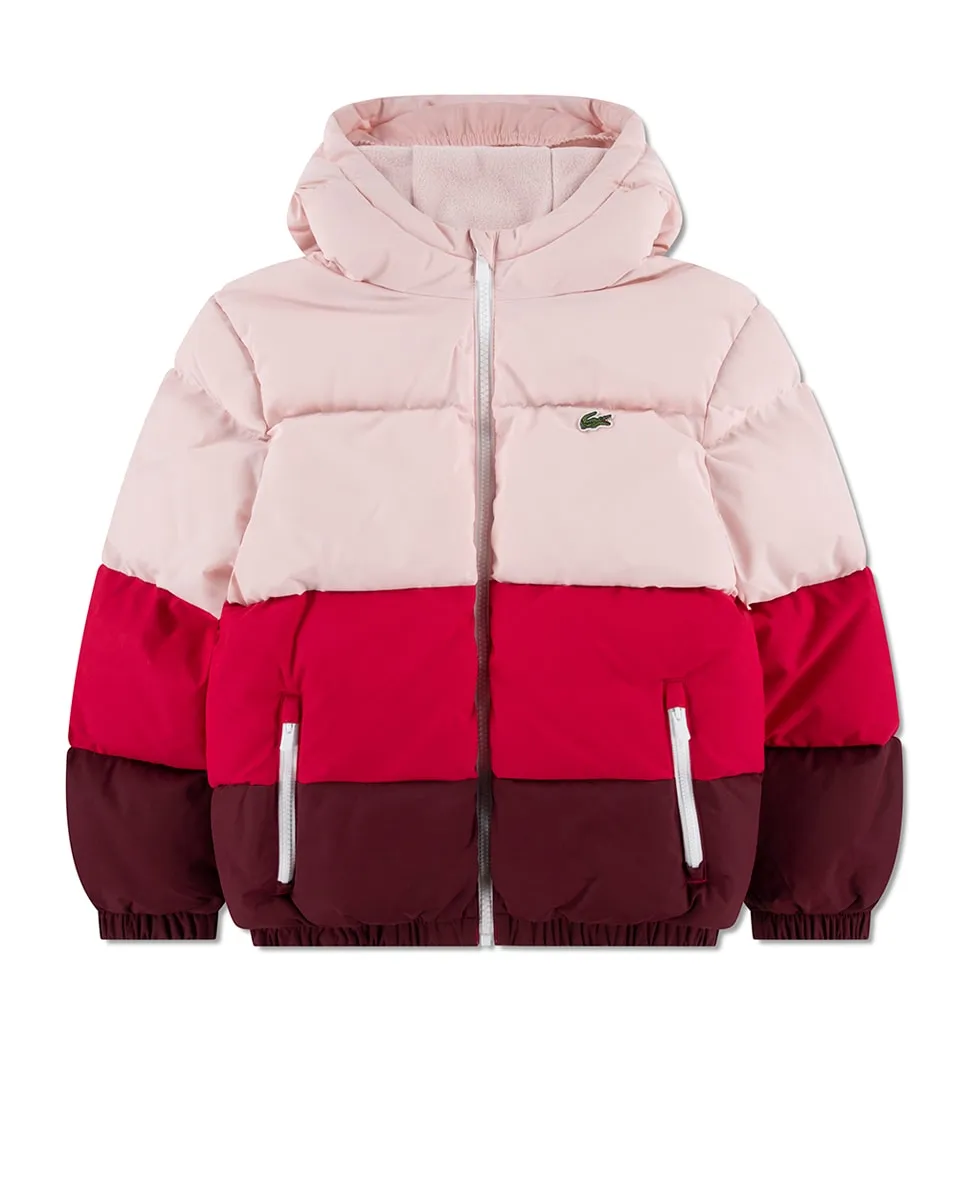 

Унисекс стеганая куртка с цветными блоками Lacoste