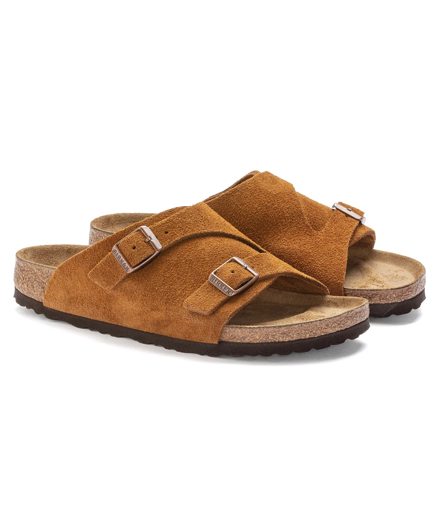 Унисекс сандалии Birkenstock Zurich из замши бежевые — фото 3