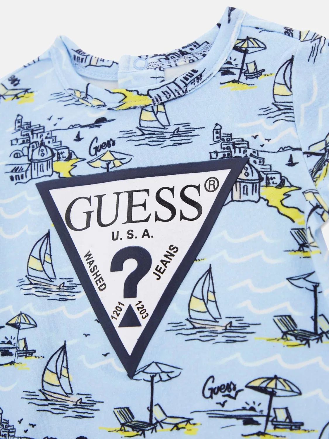 Комбинезон/Боди Guess, Light Blue/Dark Blue — фото 4
