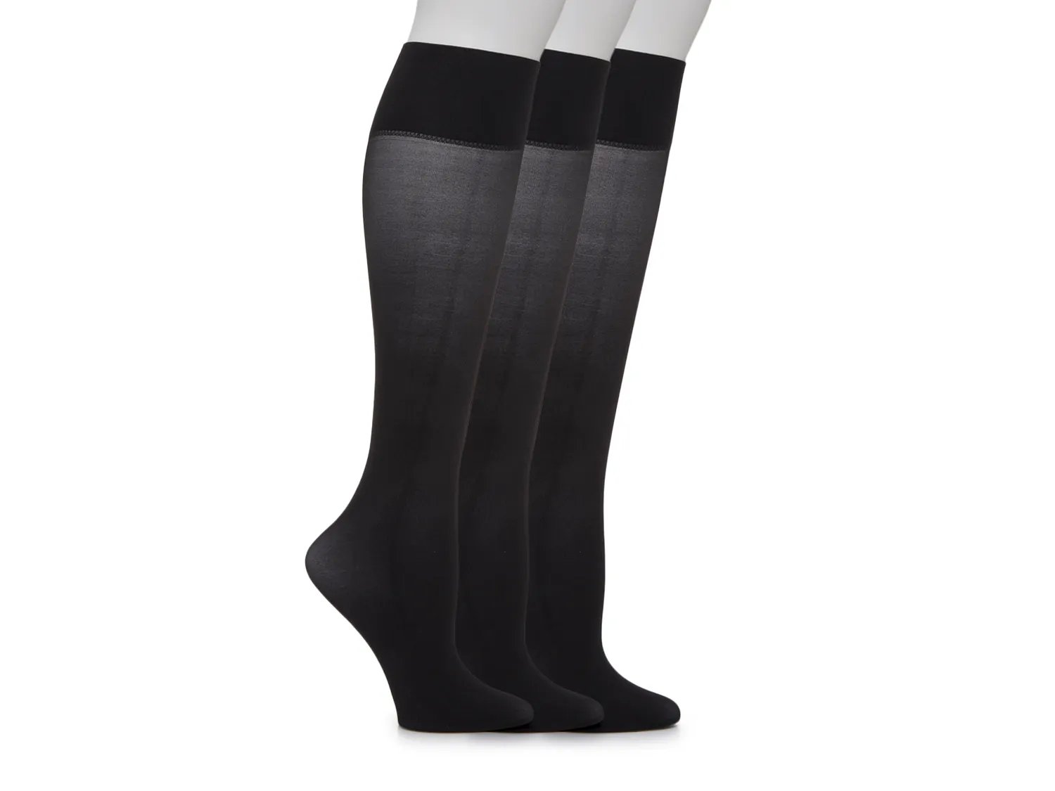 

Носки Hue Soft Opaque Women's Knee Socks - 3 Pack, черный