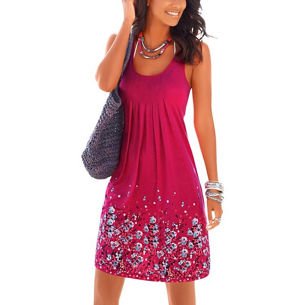 

Женское платье без рукавов с принтом Lascana, Berry