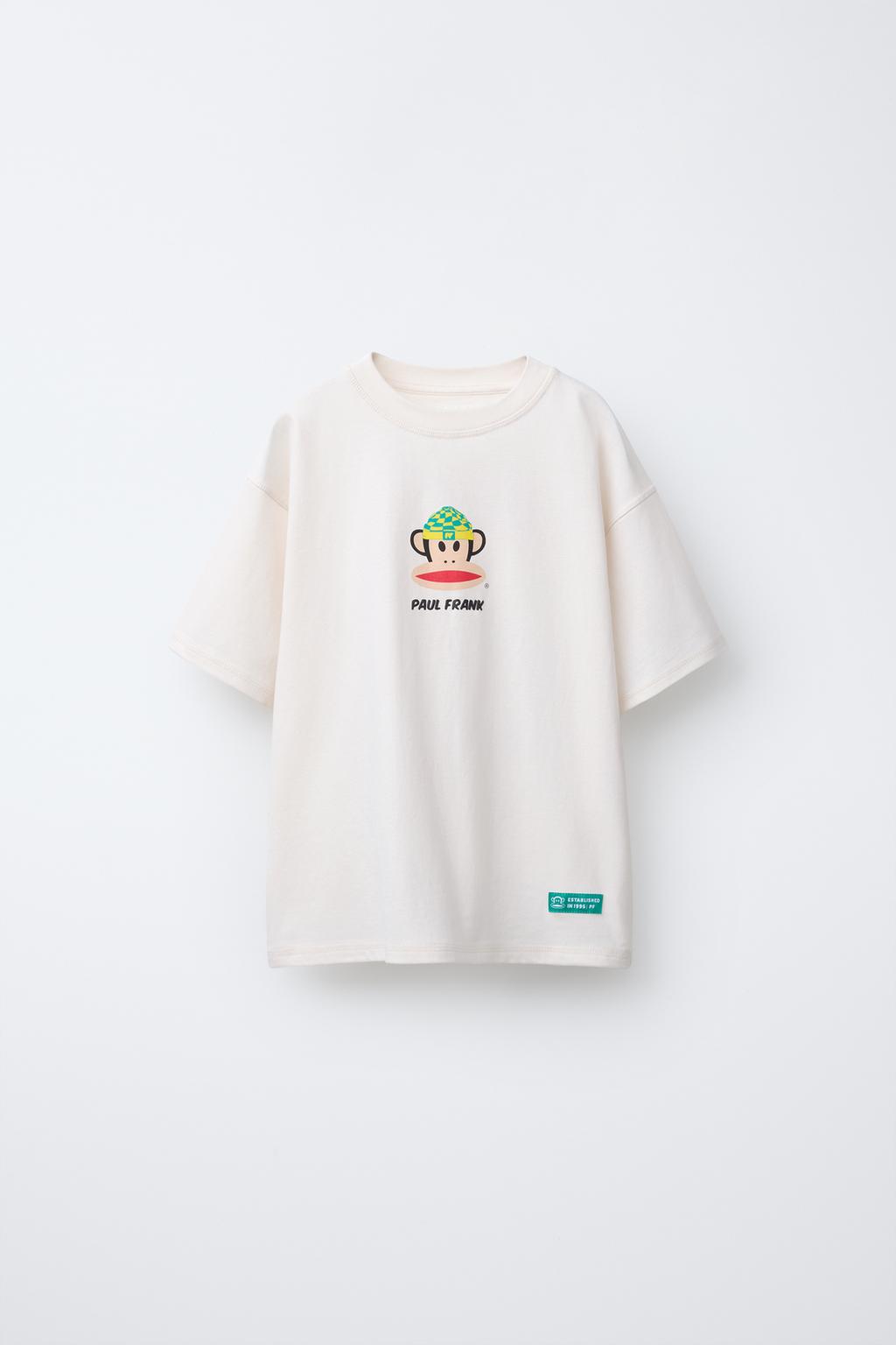 

Футболка с принтом paul frank ZARA, белый