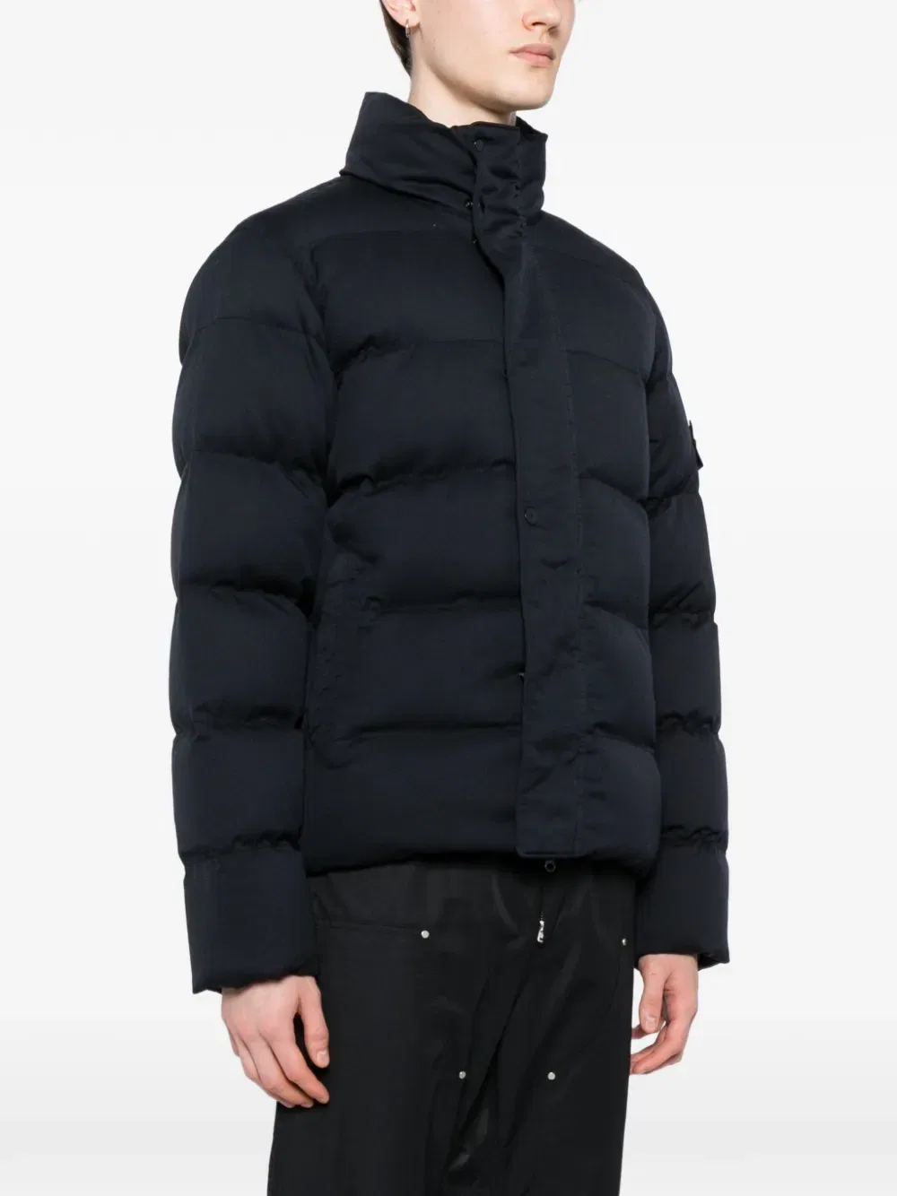 Пуховик 4100100 Twill Wool-tC_Stone Island Ghost, синий — фото 3